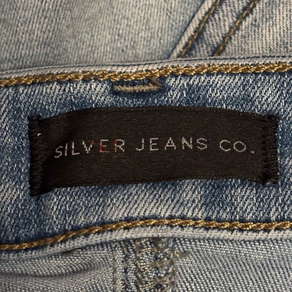 Silver Jeans Womens 28 Blue Most Wanted Ankle Straight Mid Rise Stretch Denim - Picture 8 of 11